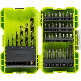 Ryobi Estuche de 38 puntas para perforación y atornillar RAK38SDD